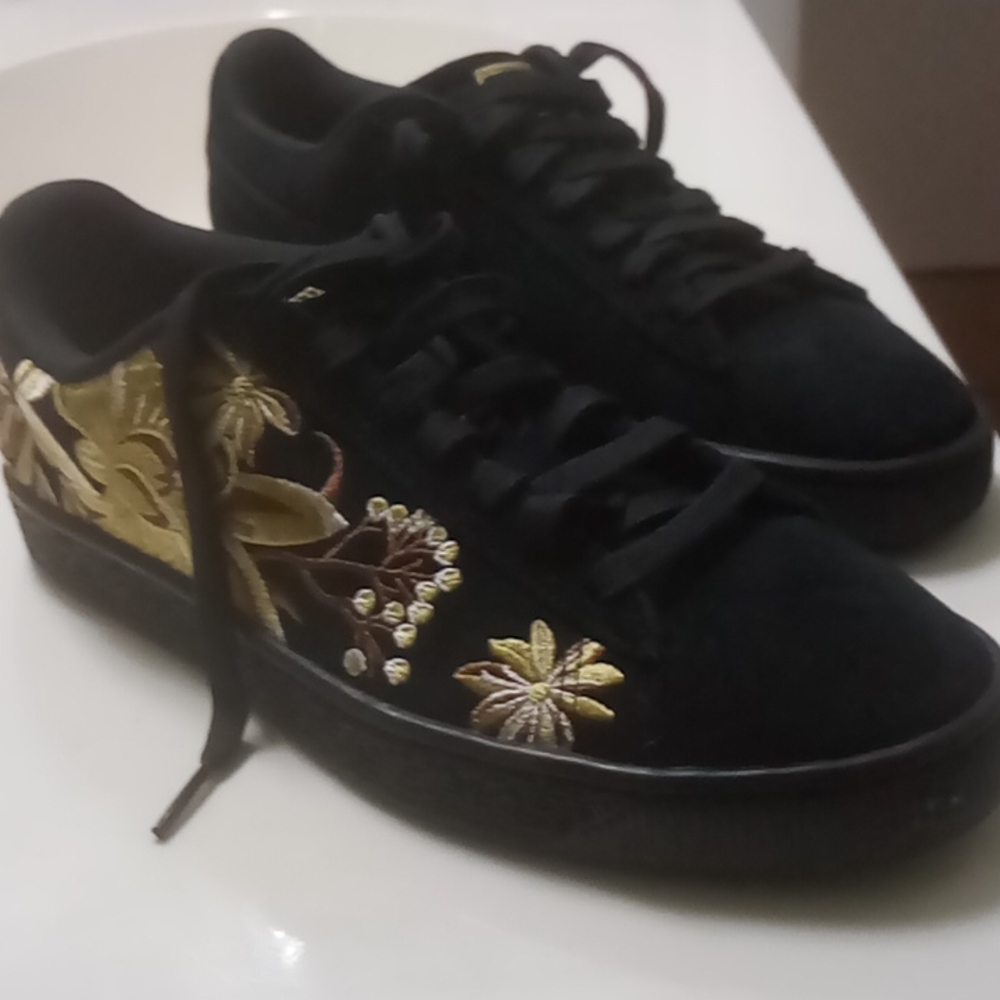 Puma embroidered suede leather sneakers 8 med